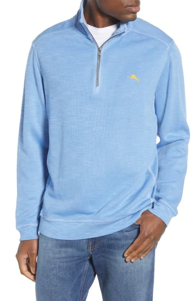 Tommy Bahama Tobago Bay Half-zip Sweatshirt In Blue Yonder