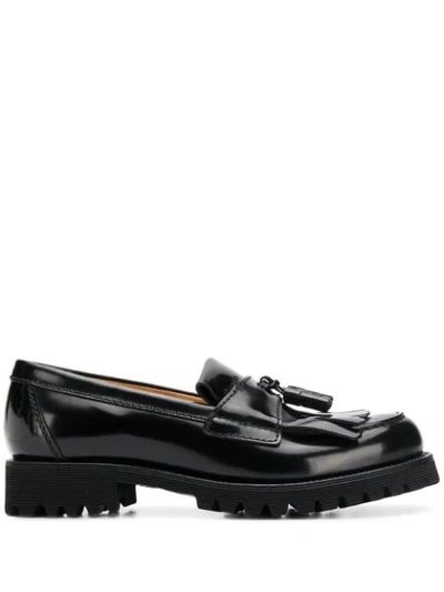 Church's Catrina Tassel Leather Loafers In Black