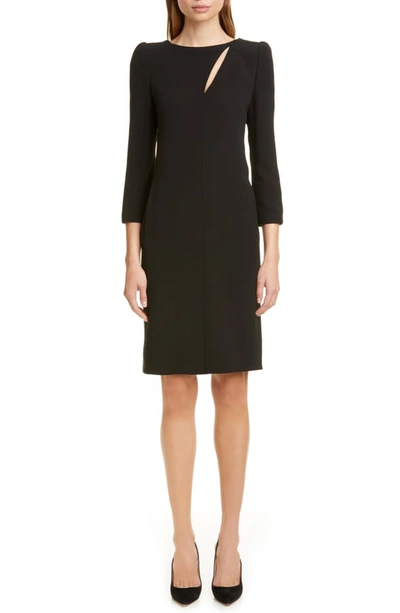 Armani Collezioni Emporio Armani Cutout Sheath Dress In Black