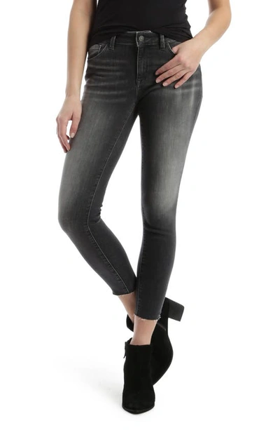 Mavi Adriana Raw Hem Skinny Jeans In Gray Every In Grey Everyday Tribeca