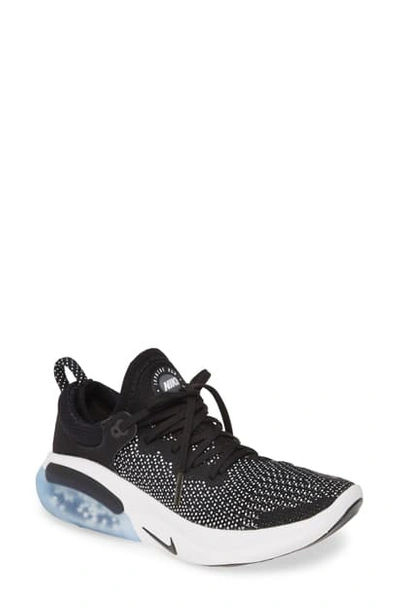Nike Joyride Run Flyknit Running Shoe In Black/ Black/ White