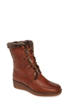 Toni Pons Ador Faux Fur Lined Bootie In Tan Leather