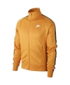 Nike Men's Sportswear Track Jacket In Gold Suede/blk