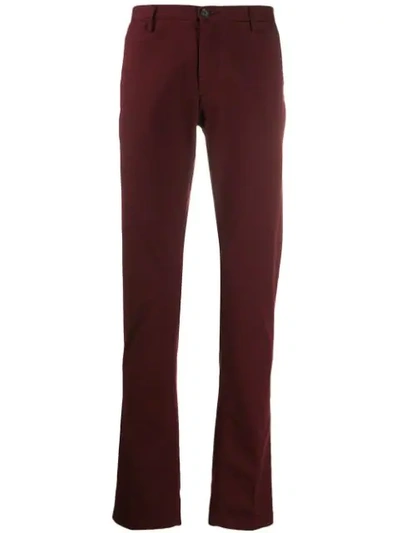 Hugo Boss Classic Chinos In Red