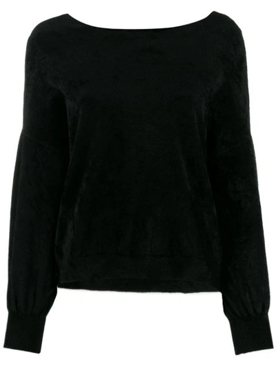 Roberto Collina Dropped Shoulder Jumper In Black