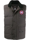 Canada Goose Freestyle Feather Down Gilet In Grey