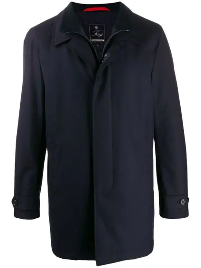 Fay Padded Zip-up Jacket In Blue