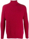Paltò Roll Neck Sweater In Red