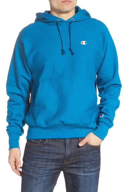 Champion Reverse Weave Pullover Hoodie In Running Waves