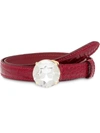 Miu Miu Embellished Buckle Belt In Red