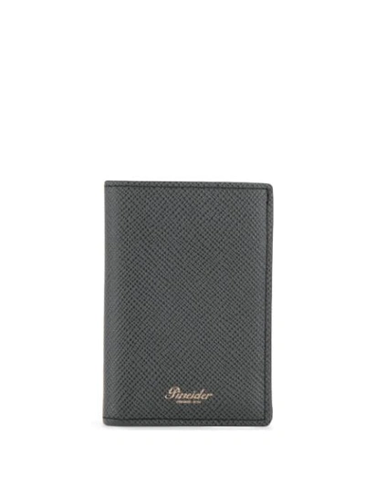 Pineider 720 Bi-fold Wallet In Black