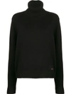 Dsquared2 Roll-neck Jumper In Black