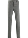 Incotex Woven Slim Fit Trousers In Grey