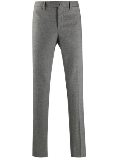 Incotex Woven Slim Fit Trousers In Grey