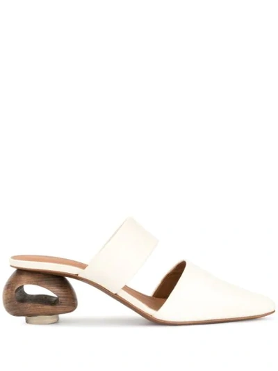 Neous Euanthe Mules In White