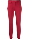 Dondup Cropped Leggings In Red