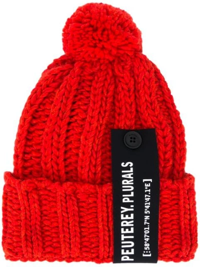 Peuterey Latitude Beanie In Red