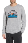 Patagonia Capilene Cool Daily Long Sleeve T-shirt In Boardie Badge Feather Grey