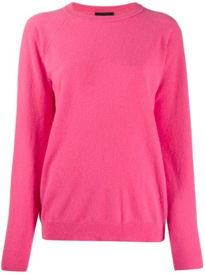 Roberto Collina Wool Knit Jumper In Pink