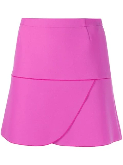 Gianluca Capannolo Draped Mini Skirt In Pink