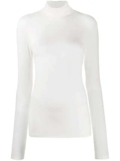 Stefano Mortari Roll Neck Sweatshirt In White