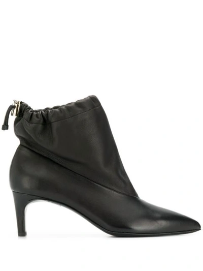 3.1 Phillip Lim / フィリップ リム Esther Drawstring Leather Boots In Black