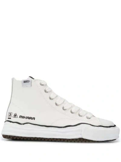Miharayasuhiro Lace Up Sneakers In White