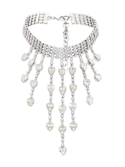 Alessandra Rich Crystal-embellished Necklace In 001 Crystal