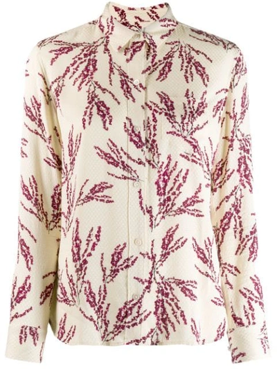 Equipment Floral Printed Shirt In Neutrals
