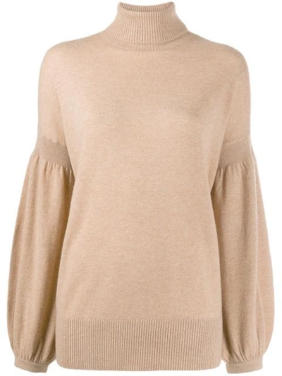 Zimmermann Bishop Sleeve Jumper In Neutrals