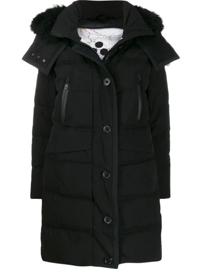 Peuterey Guardian Hooded Down Coat In Black