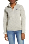 Patagonia Better Sweater Quarter Zip Performance Jacket In Pelican