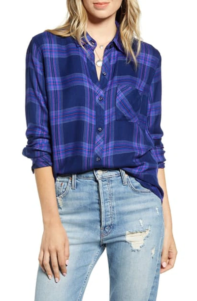 Rails Hunter Plaid Shirt In Ultraviolet Pink