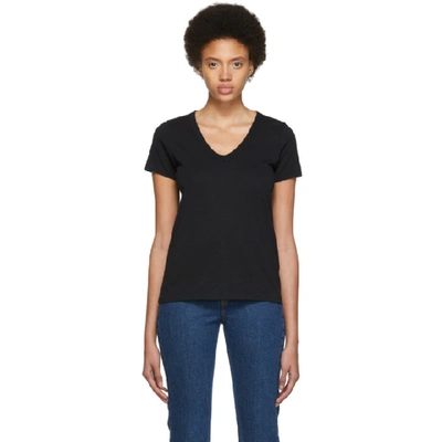 Rag & Bone Surplus Stretch Modal And Cotton-blend Jersey T-shirt In Black