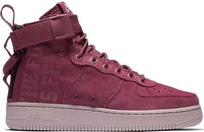 Pre-owned Nike Sf Air Force 1 Mid Force Is Female Vintage Wine (women's) In Vintage Wine/vintage Wine-particle Rose-hot Punch