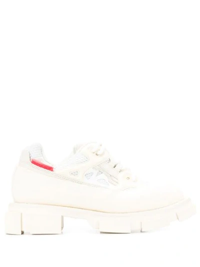 Both White Leather Trainers