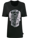 Philipp Plein Crystal Skull T-shirt In Black