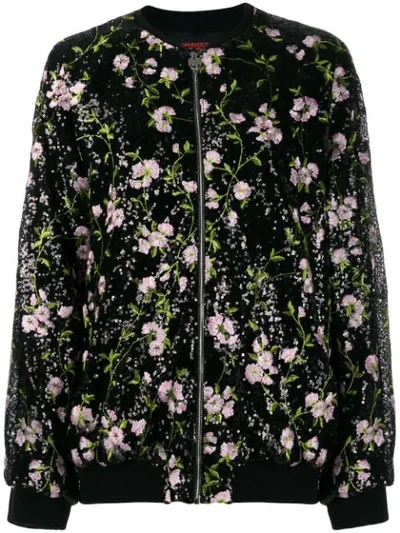 Giambattista Valli Sequinned Floral Jacket In Black