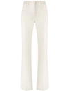 Giambattista Valli Studded Flared Trousers In White