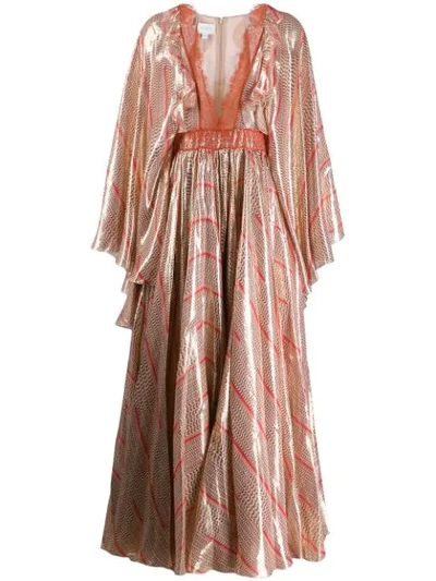 Giambattista Valli Printed Kimono Dress In Pink
