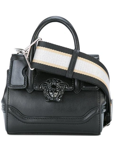 Versace Mini Palazzo Empire Shoulder Bag In Black