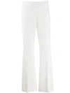P.a.r.o.s.h Flared Style Trousers In 002 Panna