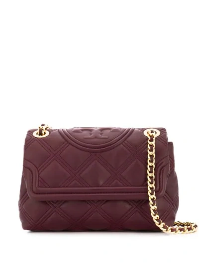 Tory Burch Fleming Small Shoulder Bag In Red