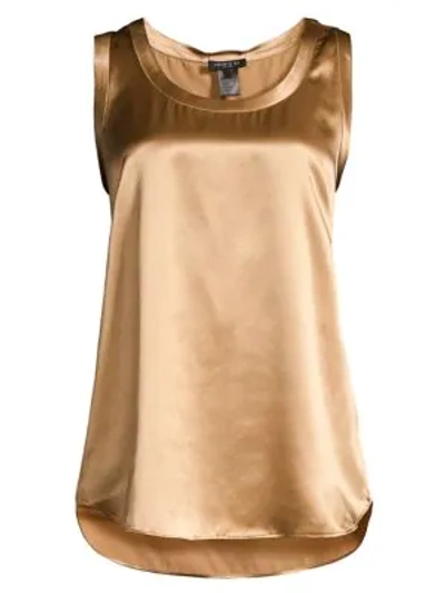 Lafayette 148 Women's Reversible Perla Tank In Camel