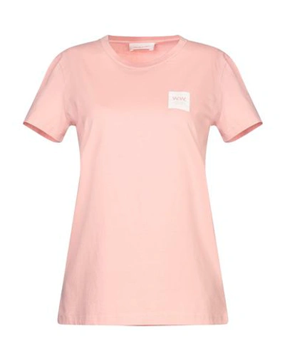 Wood Wood T-shirts In Pink