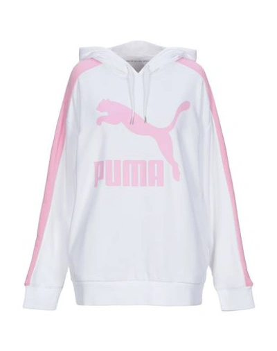Puma Athletic Sweatshirts In White