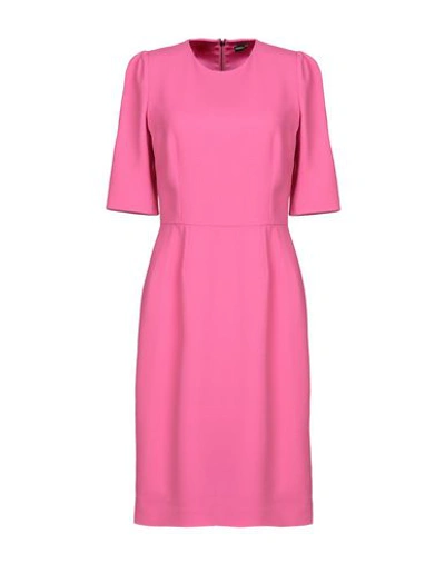 Dolce & Gabbana Midi Dresses In Pink