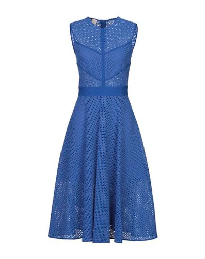 Pinko Midi Dresses In Bright Blue