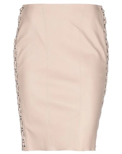 Aphero Midi Skirts In Blush