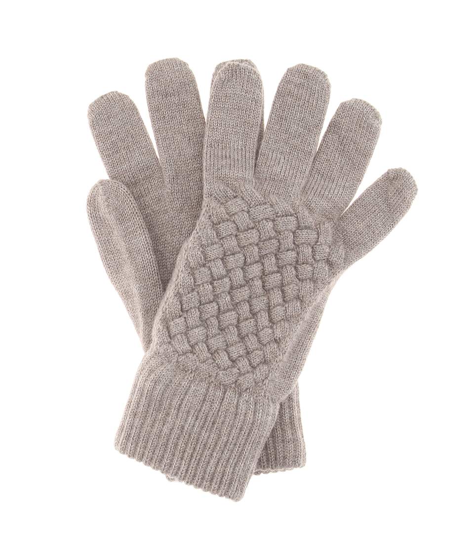Bottega Veneta Wool Gloves In Aetique | ModeSens